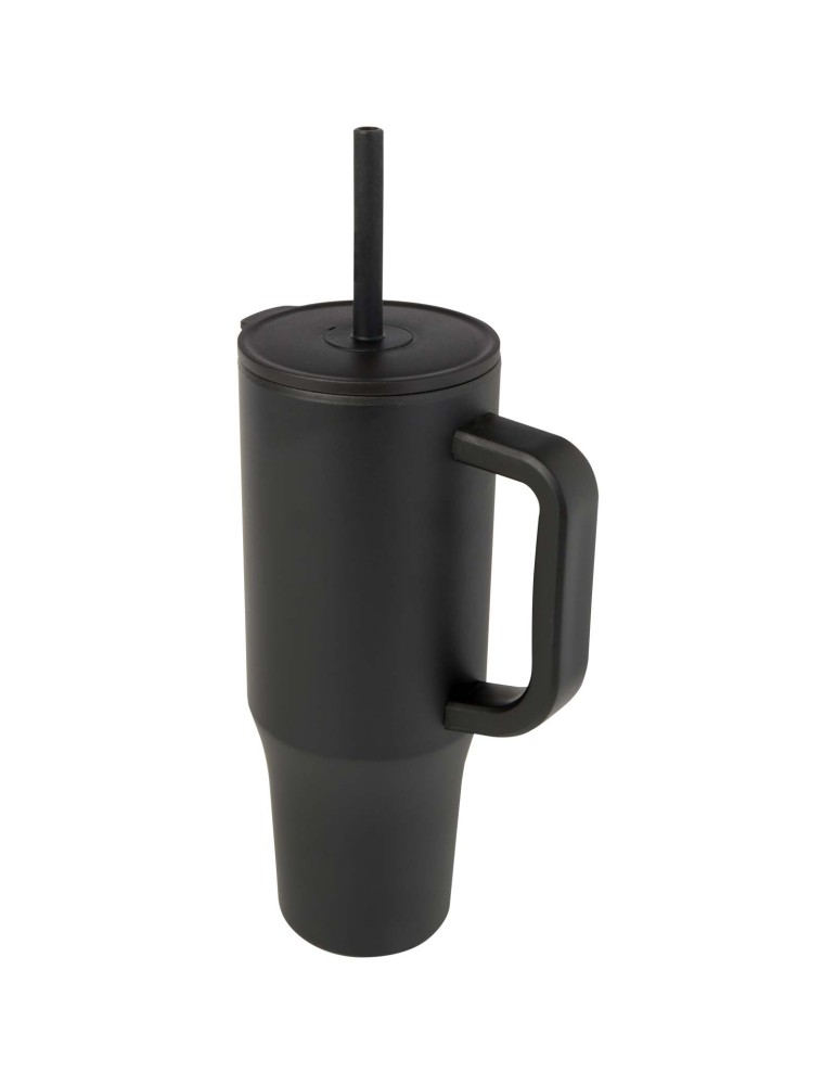 Gobelet isotherme Brady 900 ml certifié RCS avec paille en silicone
