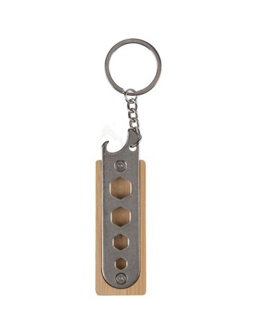 Porte-clés en bambou Publicitaire Original - Klaus 2