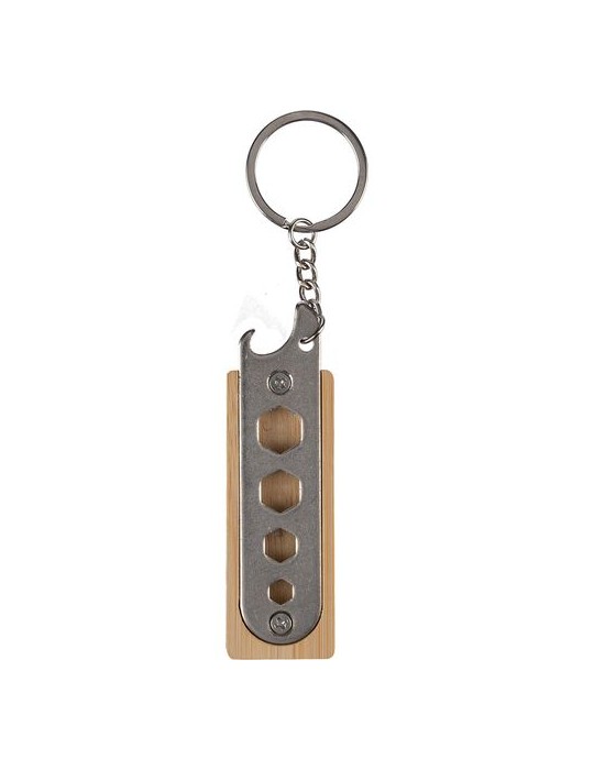 Porte-clés en bambou Publicitaire Original - Klaus