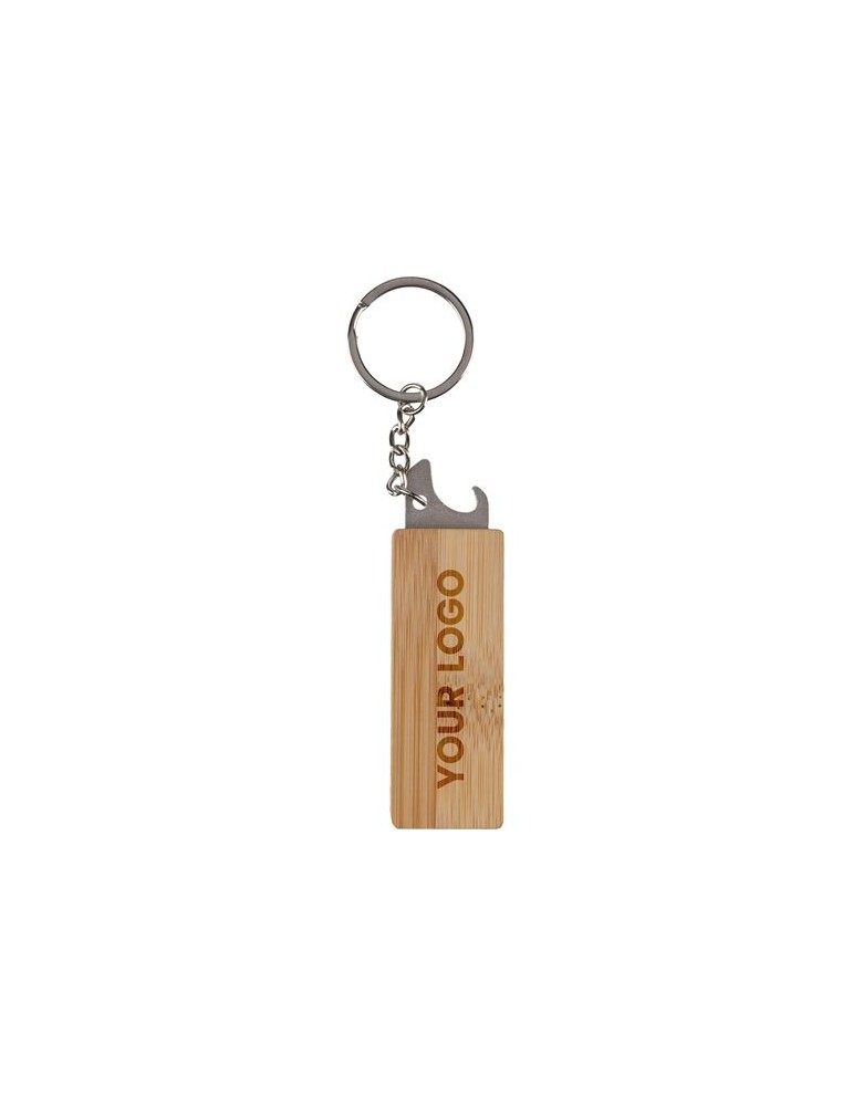 Porte-clés en bambou Publicitaire Original - Klaus