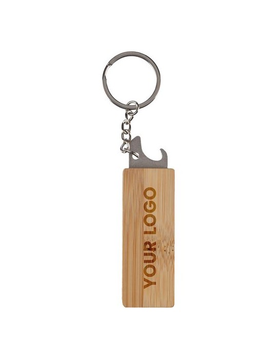 Porte-clés en bambou Publicitaire Original - Klaus