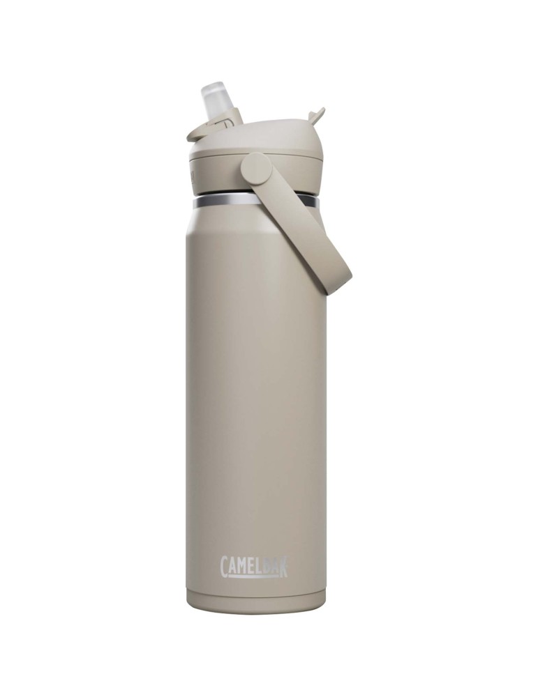 Bouteille d’eau en acier inoxydable de 740 ml avec paille à clapet…