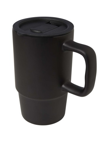 Mug Carter en céramique de 450 ml avec couvercle en plastique