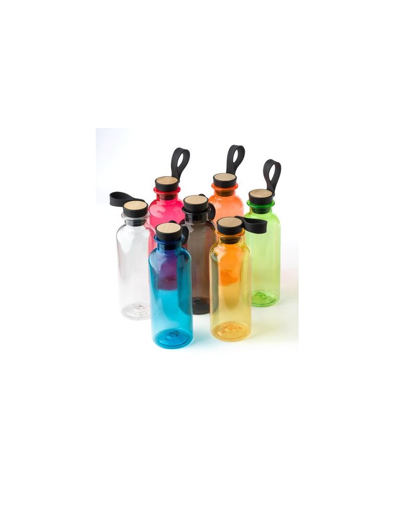 Gourde en rPET et Bambou 500 ml - Laia Personnalisée pas cher