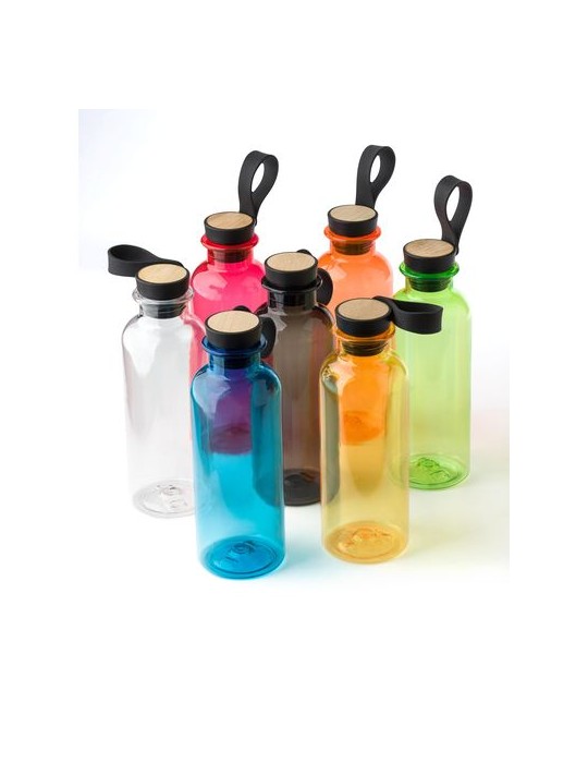 Gourde en rPET et Bambou 500 ml - Laia Personnalisée pas cher
