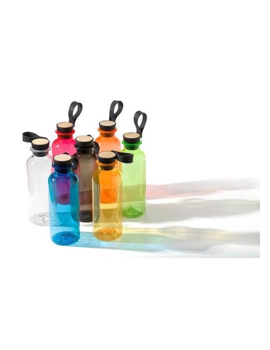 Gourde en rPET et Bambou 500 ml - Laia Personnalisée pas cher