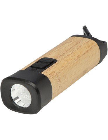 Torche en bambou rechargeable, objet publicitaire | Kuma