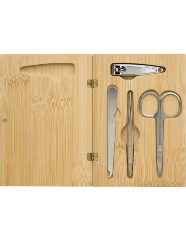Set Manucure Pratique et en Bambou 2