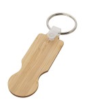 Porte-clés chariot en bambou naturel, goodies éco | Ronan