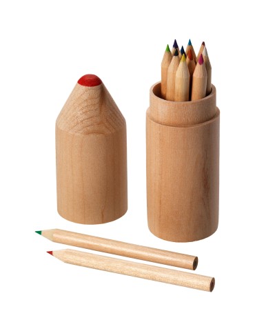 Crayons de couleur en bois personnalisés, cadeau enfant | Bossy