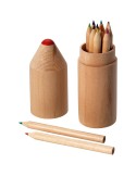 Crayons de couleur en bois personnalisés, cadeau enfant | Bossy