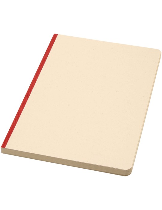 Carnet A5 Liliana à couverture souple en canne à sucre et RPET