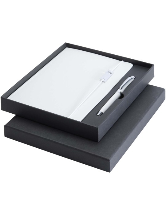 Ensemble carnet à couverture rigide A5 et stylo roller Legato Elegance