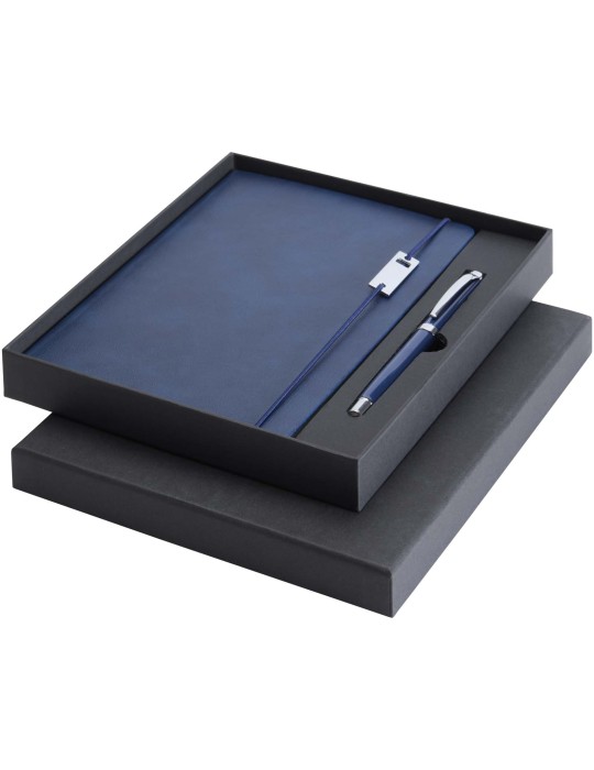 Ensemble carnet à couverture rigide A5 et stylo roller Legato Elegance