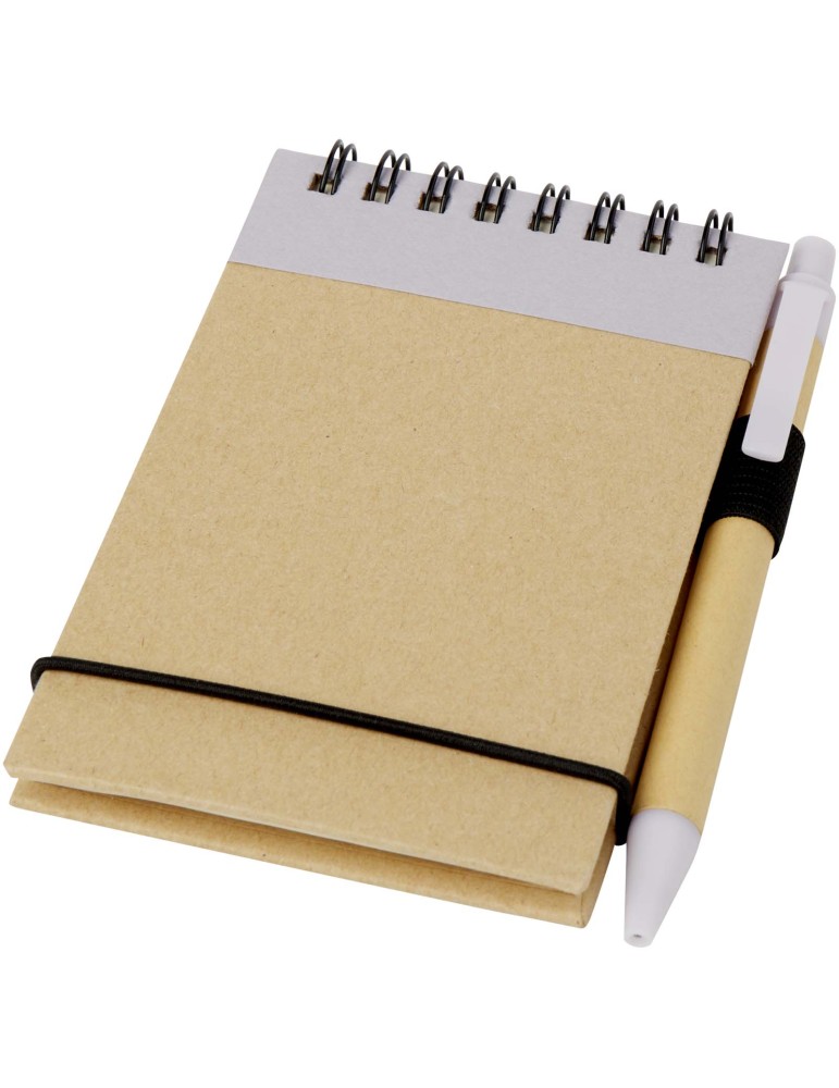 Bloc-notes recyclé format A7 avec stylo Zuse