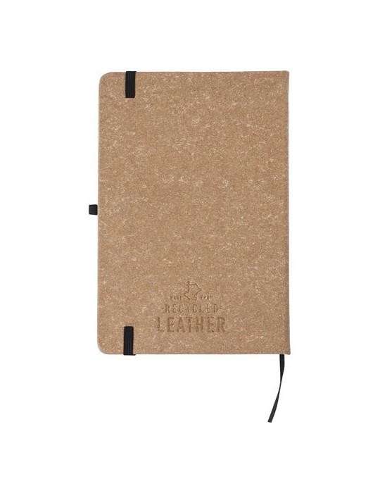 Carnet A5 en cuir recyclé - Cadeau d'entreprise élégant