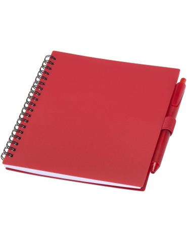 Ensemble carnet à couverture souple en plastique recyclé et stylo…