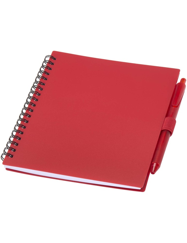Ensemble carnet à couverture souple en plastique recyclé et stylo…
