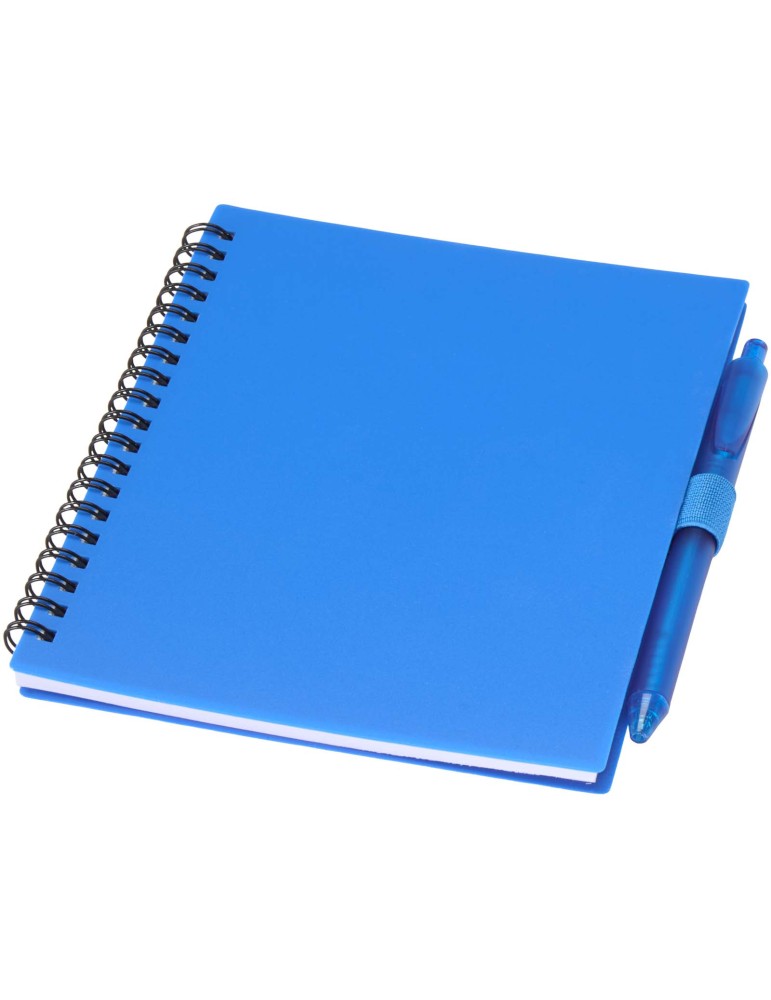 Ensemble carnet à couverture souple en plastique recyclé et stylo…