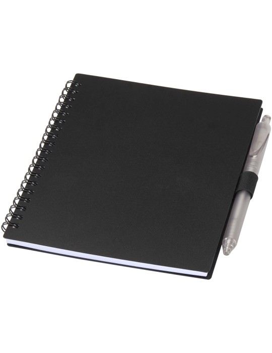 Ensemble carnet à couverture souple en plastique recyclé et stylo…