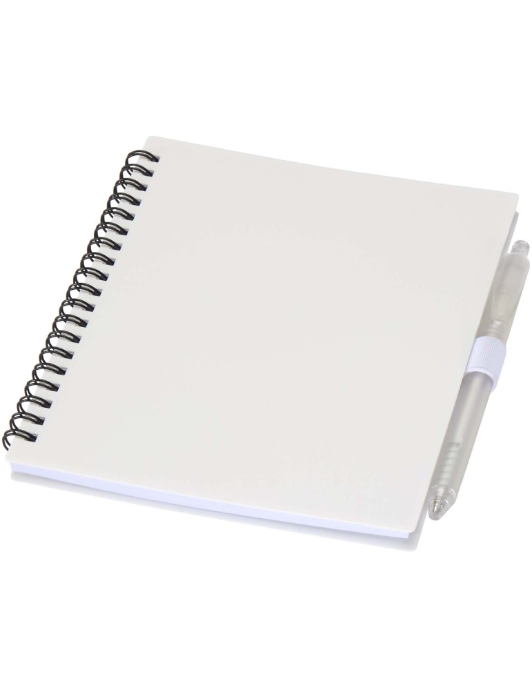 Ensemble carnet à couverture souple en plastique recyclé et stylo…