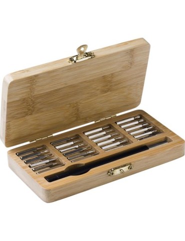 Boîte à outils personnalisée - Cadeau d'entreprise en bambou 2