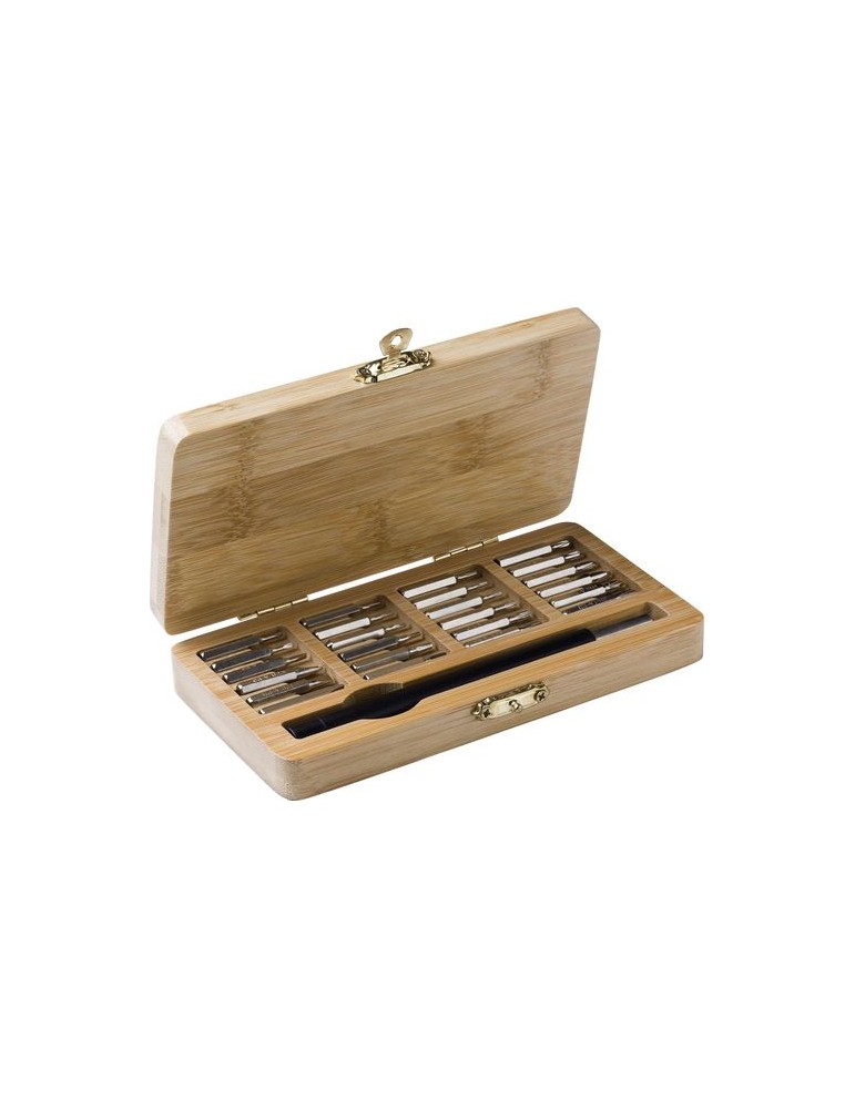 Boîte à outils personnalisée - Cadeau d'entreprise en bambou