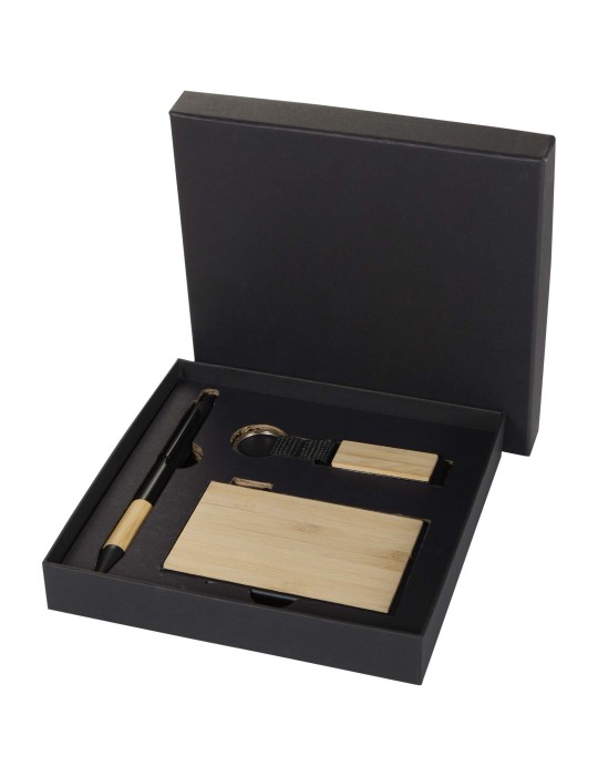 Ensemble cadeau Minka avec stylo bille en aluminium recyclé RCS…