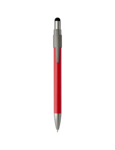 Stylo bille recyclé RCS avec stylet et toupie antistress (encre…