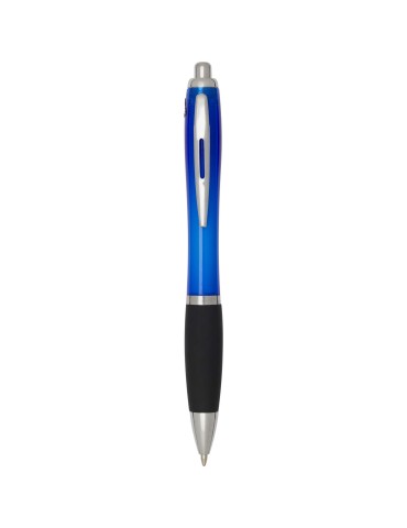 Stylo bille en plastique recyclé RCS avec corps coloré et grip noir…