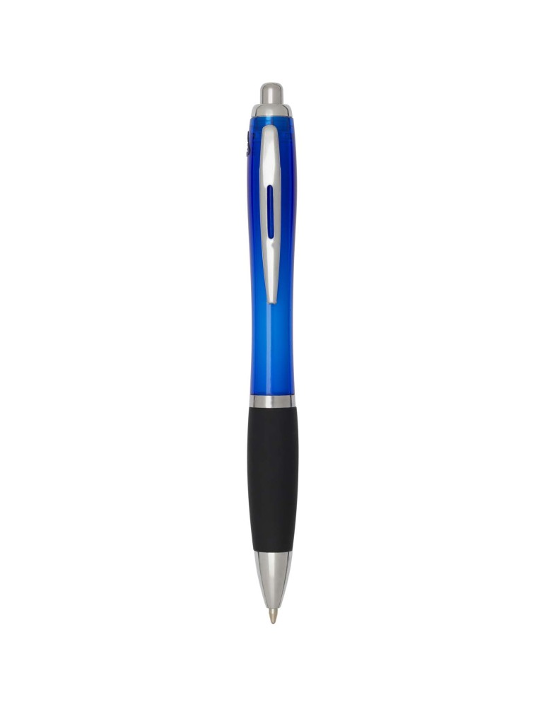 Stylo bille en plastique recyclé RCS avec corps coloré et grip noir…