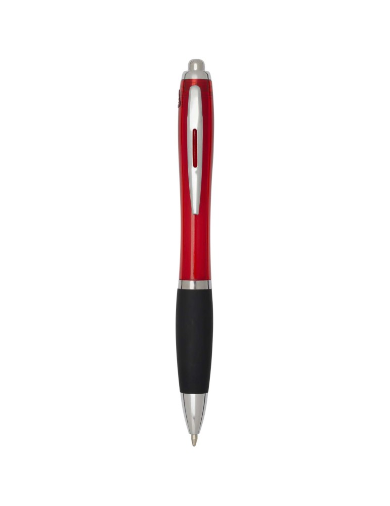Stylo bille en plastique recyclé RCS avec corps coloré et grip noir…
