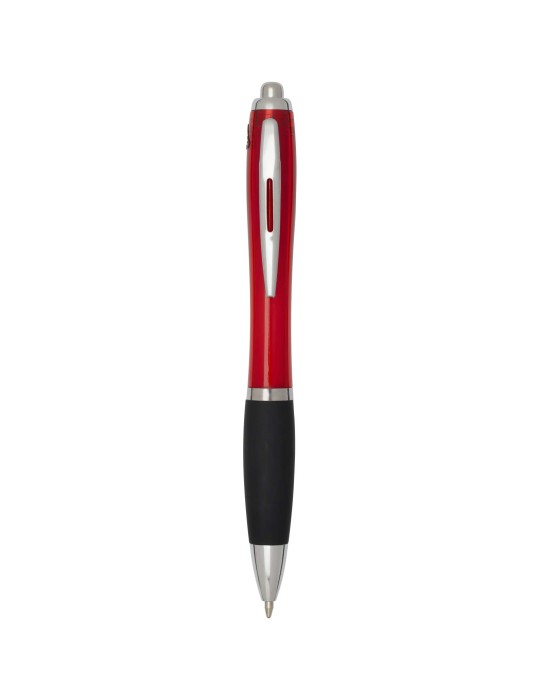 Stylo bille en plastique recyclé RCS avec corps coloré et grip noir…