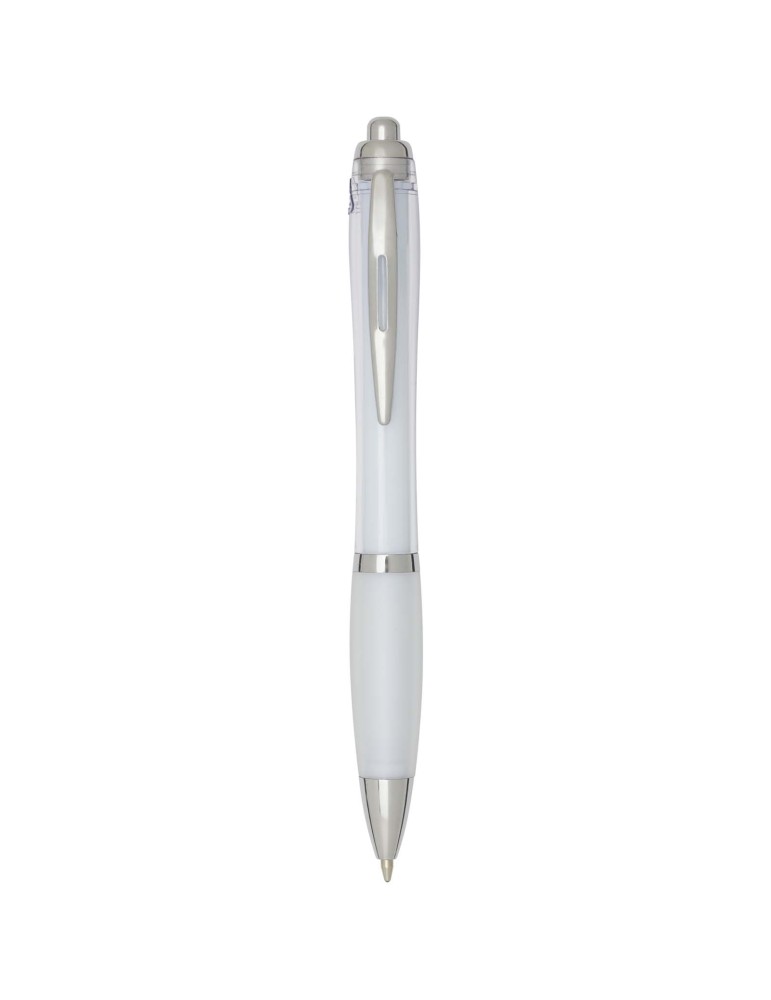 Stylo bille en plastique recyclé RCS avec corps et grip colorés…