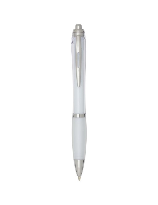 Stylo bille en plastique recyclé RCS avec corps et grip colorés…