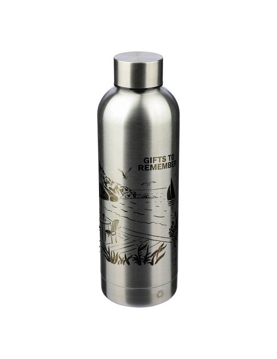 Gourde isotherme acier inoxydable 500 ml personnalisée pas cher Isaih