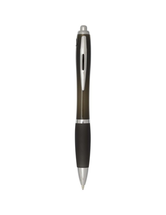 Stylo bille en plastique recyclé RCS avec corps et grip colorés…