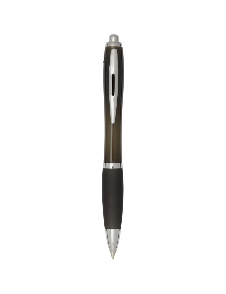Stylo bille en plastique recyclé RCS avec corps et grip colorés…