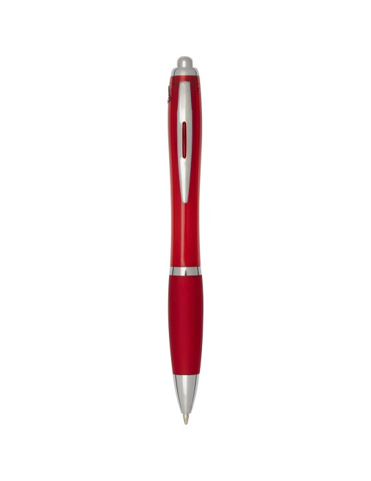 Stylo bille en plastique recyclé RCS avec corps et grip colorés…