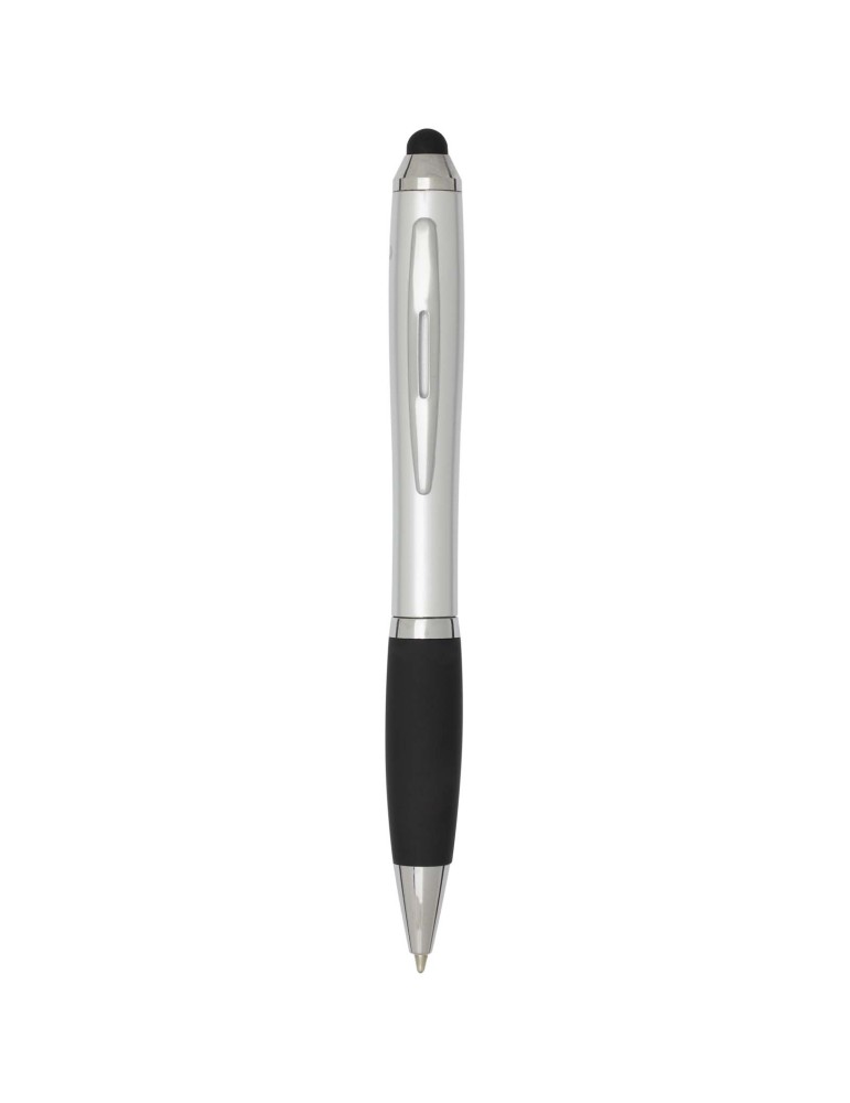 Stylo bille à stylet en plastique recyclé RCS avec corps coloré et…