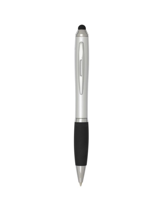 Stylo bille à stylet en plastique recyclé RCS avec corps coloré et…