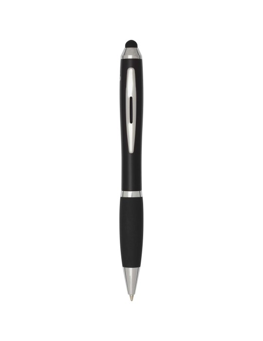 Stylo bille à stylet en plastique recyclé RCS avec corps coloré et…