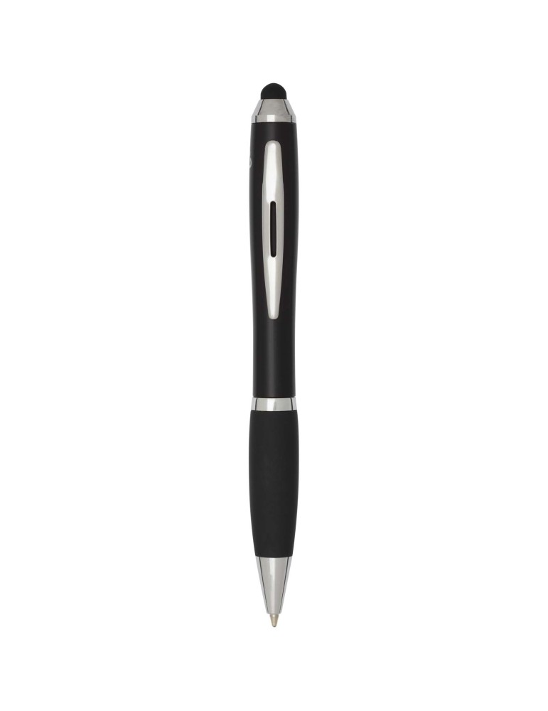 Stylo bille à stylet en plastique recyclé RCS avec corps coloré et…