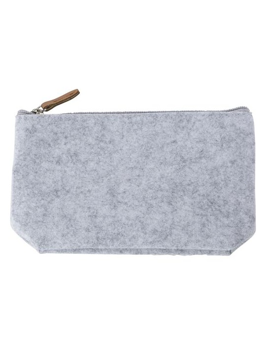 Trousse de toilette  en feutre rPET personnalisée pas cher