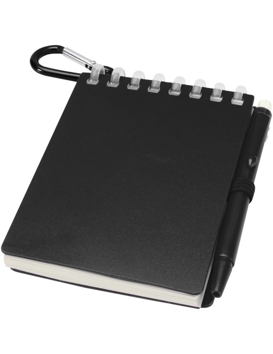 Ensemble carnet souple d’extérieur recyclé et stylo bille (encre…