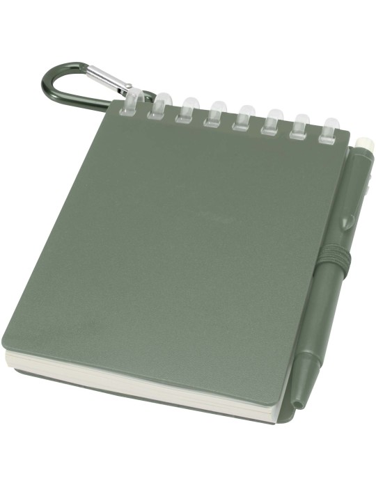 Ensemble carnet souple d’extérieur recyclé et stylo bille (encre…