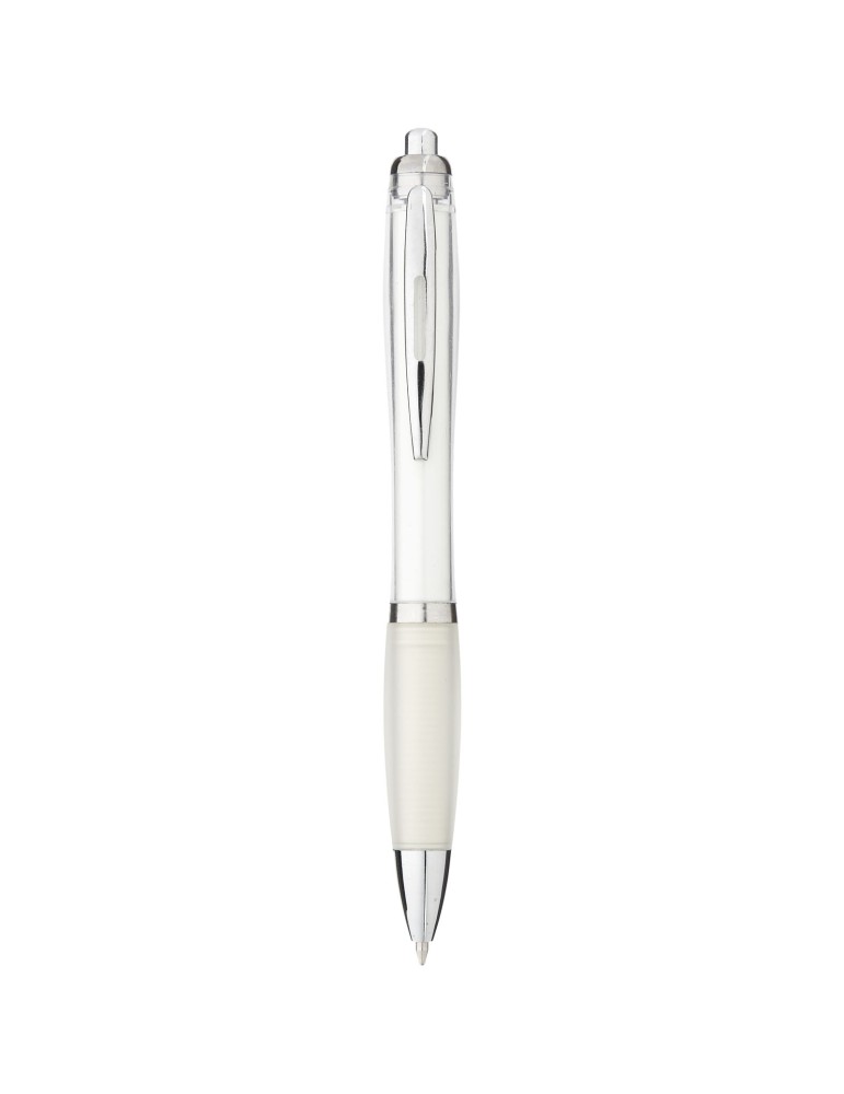 Stylo bille avec corps et grip colorés Nash (encre bleue)