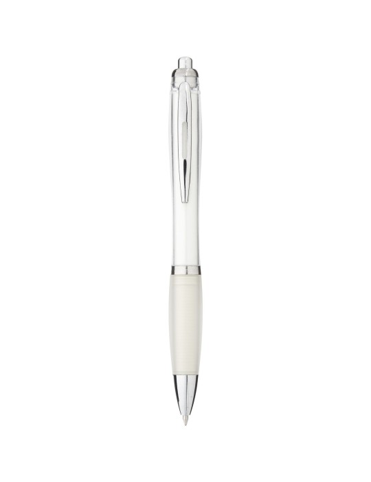 Stylo bille avec corps et grip colorés Nash (encre bleue)