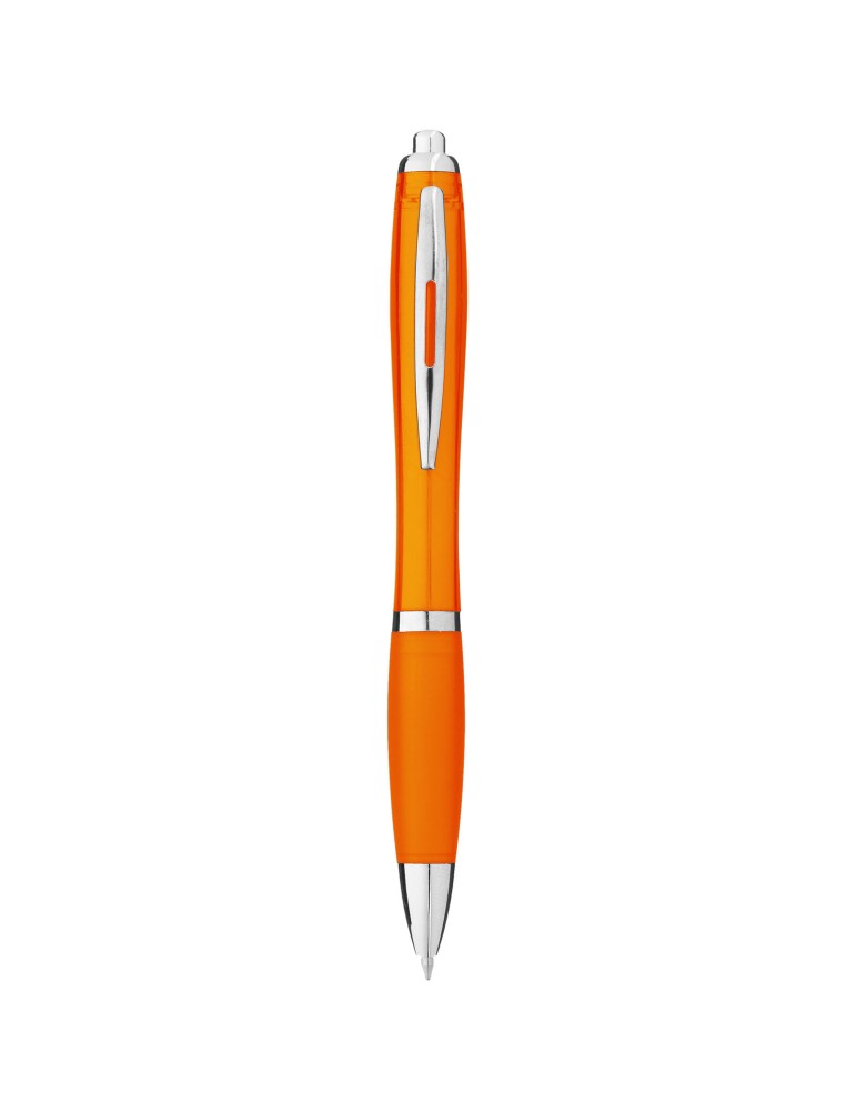 Stylo bille avec corps et grip colorés Nash (encre bleue)