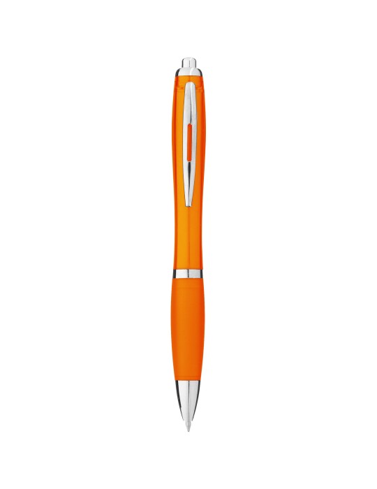 Stylo bille avec corps et grip colorés Nash (encre bleue)